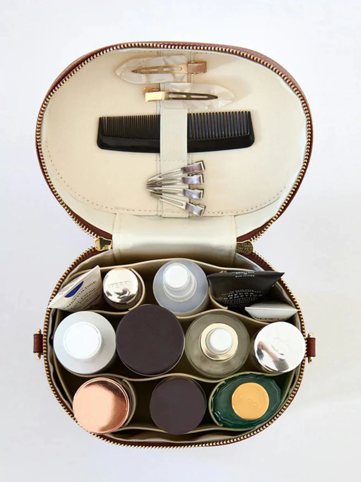 Personalised Oval Vanity Case